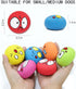 Latex Dog Squeaky Toys Balls for Teething Puppies, Small, Medium Dogs, 6 Pcs Bouncy Cute Face Pet Dog Toys...