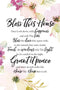 DEXSA Bless This House Wood Plaque with Inspiring Quotes 6"x9" - Elegant Frame Wall & Tabletop Decoration | Easel & Hanging Hook | Christian Famil...