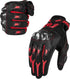 ILM Motorcycle Motocross Cycling Off-Road Dirt Bike Gloves for Men Women Touchscreen Hard Knuckle ATV MTB Guantes (Red, M)...