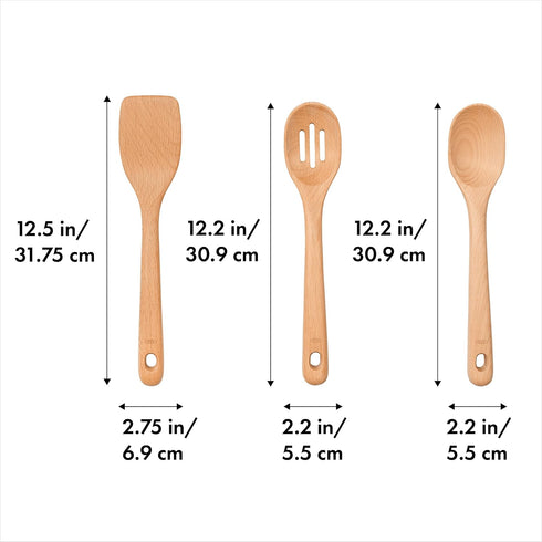 OXO Good Grips 3- Piece Wooden Utensil Set...