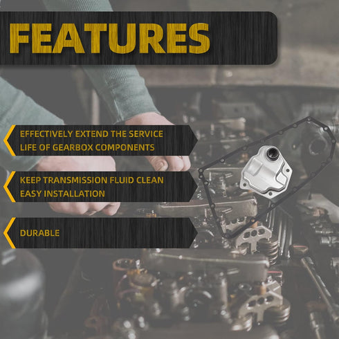 Dasbecan Automatic Transmission Filter Oil Pan Gasket Kit Compatible with Nissan Altima Juke Rogue Mitsubishi Lancer Outlander Dodge Caliber Jeep ...