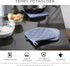 DII Basic Terry Collection Quilted 100% Cotton, Potholder, Black, 3 Piece...