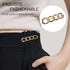 4 Sets Adjustable Jeans Button, No Need to Sew Detachable Button Pins, Perfect Fit Detachable Instant Button. (Golden Circle)...