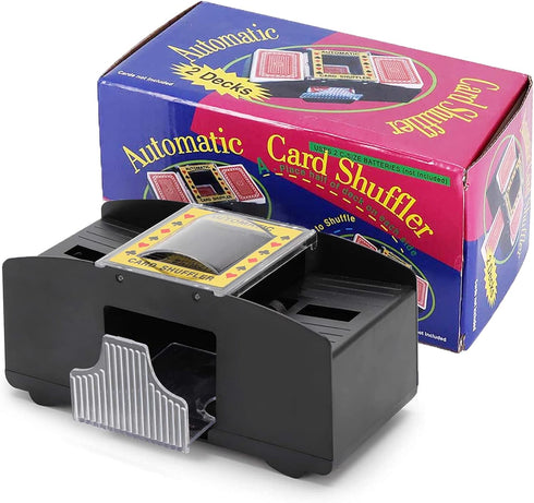 Automatic Shufflers Playing Card Shuffling Machine Battery Operated Tool for UNO, Texas Hold'em, Home Card Games, Blackjack, Electric Casino Poker...