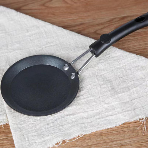 5 Inch Small Frying Pan, One Egg Frying Pan, Mini Nonstick Durable Frying Pan Skillet, Refined Iron Omelet Pan for Kitchen, Outdoor Cooking, Grill...
