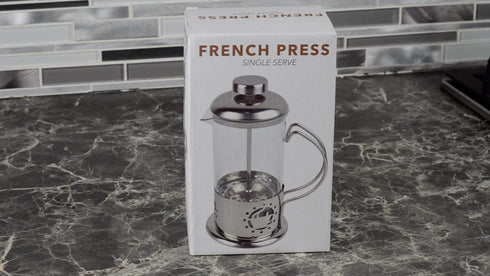 French Press Single Serving Coffee Maker, Small Affordable Coffee Brewer with Highest Filtration, 1 Cup Capacity (12 fl oz/0.35 liter)...