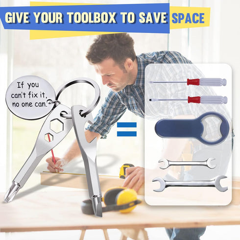 Stocking Stuffers for Men Tools - 5 In 1 Keychain Tools Christmas Cool Gadgets Gifts For Men Fathers Dad Grandpa Son Birthday Gifts, Women Boyfrie...