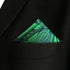 SHLAX&WING Green Geometric Silk Pocket Square Handkerchief for Wedding Party...