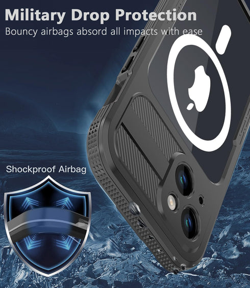 Design for iPhone 15 Plus Waterproof Case, Shockproof Dustproof Waterproof Phone Case for iPhone 15 Plus, Full Body Protective Case for iPhone 15 ...