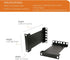 Server Rack Depth Extender - 2U - 6inch / 15.24 cm - TAA Compliant - Recessed Rack Adapter - Rack Mount Adapter Kit - Network Rack Extender...