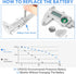 Digital Caliper Measuring Tool, IP54 Waterproof Electronic Micrometer Caliper, Stainlee Steel Vernier Caliper with Large LCD Screen, Inch Metric F...