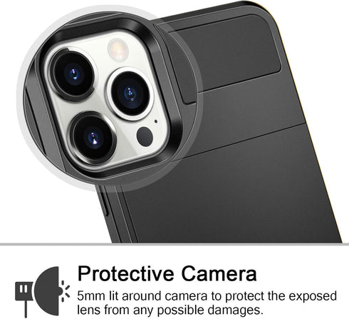 Vofolen Compatible with iPhone 12 Pro Max Case 5G Wallet Cover Credit Card Holder ID Slot Sliding Back Pocket Anti-Scratch Dual Layer Bumper Prote...