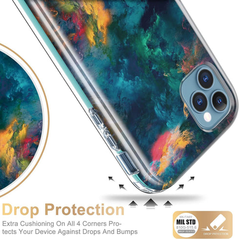 Esdot Compatible with iPhone 12 Pro Max Case with Built-in Screen Protector,with Fashionable Designs for Women Girls,Protective Phone Case for App...