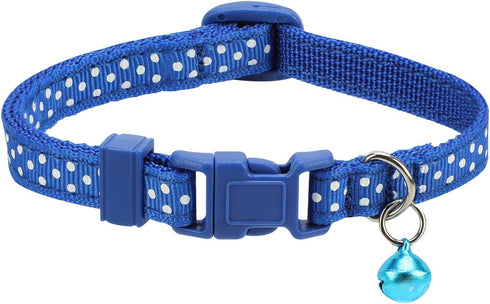 3 Pack Christmas Pet Collar, Adjustable Xmas Dog Collar with Jingle Bell, Wave Point Pattern Neck Ring | Cute Fashion Nylon Collar for Small Pet D...
