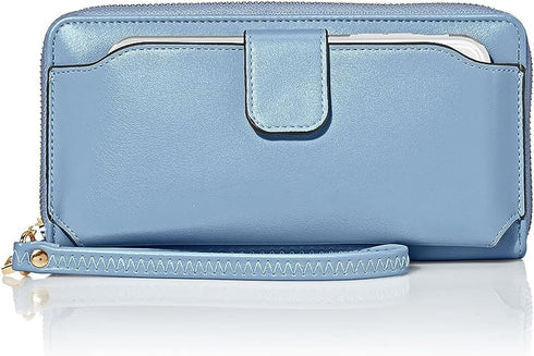Women Wristlet Wallet with Cell Phone Holder RFID...