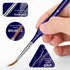 Miniature Paint Brushes,10Pcs Round Pointed Tip Paintbrushes, Micro Detail Paint Brush Set, Triangular Grip Handles Art Brushes Perfect for Acryli...