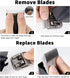 Detachable Ceramic Pet Clipper Blades,Size-10 Blade Compatible with Most Andis,Oster,Wahl A5 Clippers,Made of Ceramic Blade Cutter and Carbon Stee...