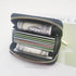Bling Credit Card Case RFID Leather Wallet Multilayer Zipper Case Rhinestone Credit Card Holder Women's Small Credit Card Wallet (Rainbow)...