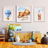 Tedy Bear Moon & Stars Wall Decor - Sleeping Bear Wall Stickers, Baby & Nursery Room Decor...