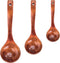 HANSGO 3PCS Wooden Ladle Spoon Set, Non-Stick Wooden Spoons Soup Cooking Spoons Natural Teak Wood Kitchen Utensils for Cooking Stirring Serving...