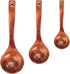 HANSGO 3PCS Wooden Ladle Spoon Set, Non-Stick Wooden Spoons Soup Cooking Spoons Natural Teak Wood Kitchen Utensils for Cooking Stirring Serving...