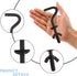 6 Packs Hammock Hooks Heavy Duty Replacement Zinc Hooks for Holding Hammock, 3/8 Inch Dia. Fit for 3/4 to 2 Inch Width Hammock Stand Parts Hardwar...
