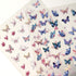 Butterfly Nail Art Stickers 5D Self-Adhesive Spring Nail Stickers for Nail Art Blue Pink Butterfly Nail Deals 3D Embossed Nail Design Nail Art Sup...