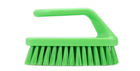 SPARTA Scrub Brush with Iron Shaped Handle and Stiff Bristles, Heavy Duty Scrubber Brush for Kitchen, Bathroom, Shower, Tile, Sink, Carpet and Bak...
