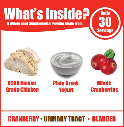 Whole Life Pet Urinary Tract Daily Supplement for Cats – Cranberry with Probiotics. UTI Prevention, Bladder Health. Mixes in Food or with Water fo...