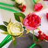 Rose Flower Pens, Mixed Multicolor Rose Ballpoint Pens,16 Pieces Valentine's Day Mother's Day Plush Rose Pens for Birthday Party Wedding Girlfrien...