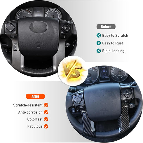 3+2 Holes Car ABS Center Console Button Molding Trim Frame,for Tacoma 2014-2023 Tundra 4Runner 2010-2023 4Runner 4WD N280 2014-2019 Center Console...