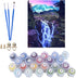 ACENGXI Paint by Numbers Waterfall DIY Painting by Numbers Kits for Adults Beginner Kids DIY Canvas Painting by Numbers Acrylic Painting Kit Home ...