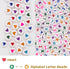 EuTengHao 1000 Pieces Letter Beads Kit 28 Styles Alphabet Beads Heart Beads for Bracelets Necklace Friendship Bracelet Making Kit (White Beads Col...