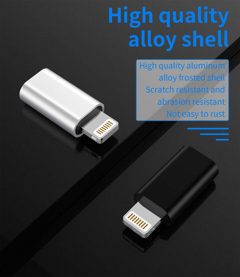USB C to Lightning Adapter PD Fast Charge USB C Female to Lightning Male Type-C Cable to Lightning Converter data transmission (3 Pack) Compatible...