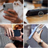 Cell Phone Ring Holder Stand,360 Degree Rotation Finger Ring Kickstand with Polished Metal Phone Grip for Magnetic Car Mount , Compatible with All...