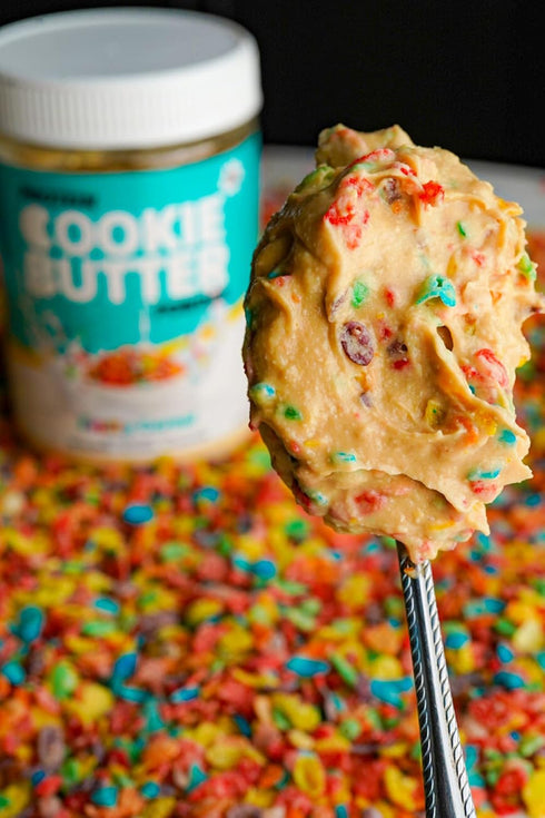 Whey Protein Cookie Butter Powder - Fruity Cereal | Keto-Friendly, Low Carb, No Added Sugars, Gluten-Free | Easy to Mix, Bake and Spread | 8.6oz...