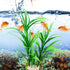 Green Grass Cluster Aquarium Décor Plastic Plants Large 17 Inches Tall 4510...