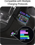 4-in-1 Retractable Car Charger - 90W Fast Car Phone Charger with Dual Retractable Cables (USB-C & iOS) and USB Ports, Compatible with iPhone 15/14...