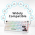 White PBT Dye Sublimation Keycaps MOA Keycaps, 145 Keys Custom Keycaps, Minimalist Keycaps Set for US Layout Cherry MX Swithes Mechanical Keyboard...