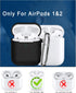 9 in 1 for AirPods Case Accessories with Cleaner Pen - Soft Silicone for AirPods 2nd Generation Case Cover Set Kit, Protective 1st Generation Airp...