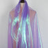 Sheer Iridescent Organza Fabric 58 Inches Wide - 5 Yards Precut - Shinny Wedding Party Decor Fairy Costume Voile Doll Clothes Sewing - Purple...