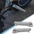 uxcell 1 Pair 7mm Aluminium Alloy Motorcycle Footrest Footpeg Foot Rest Peg Bike Bicycle Cycling Silver Tone for Yamaha...