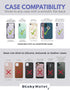 LIFESTYLE DESIGNS The StickyWallet – Premium Spandex Stick-on Phone Wallet Card Holder for any Case – Unique Double Pocket Design + Finger Strap (...