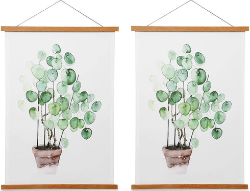 Magnetic Poster Hanger Frame for 13x19 13x17 13x16 Movie Music Posters Wall Art, 2 Pack Wood Picture Frames for Large Canvas Diamond Map Decor, Li...