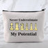 Funny Chess Bag Chess Player Gift Chess Lover Gift Never Understimate My Potential Makeup Bag...