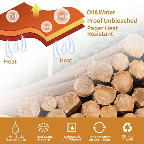 Air Fryer Liner for Ninja DZ201 DZ071 DZ401 DZ550 100PCS Food Grade Parchment Disposable Air Fryer Paper Liners Air Fryer Accessories Rectangle Ba...