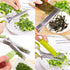 Scissors Herb Stripper Tools Kits 5-Blades Stainless Steel Scissors with Kitchen Herb Stripping Tool, Safe Cover, Cleaning Comb Multipurpose Kitch...
