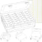 Bead Organizer Box, 28Pcs Small Clear Plastic Storage Containers, 1 Large Craft Organizer Box, 1 Sheet Label, Mini Parts Storage Solution for Bead...