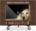 Wooden Photo Frame Pet Memorial Gifts Dog Lovers Gifts for Women, Wooden Photo Frame with Iron Stand for Tabletop or Desktop Display, Home Table D...