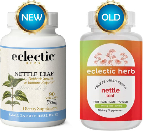 Eclectic Institute Raw Freeze-Dried Non-GMO Nettle Leaf | Healthy Sinus Support, Histamine Response & Respiratory Wellness | 90 CT...